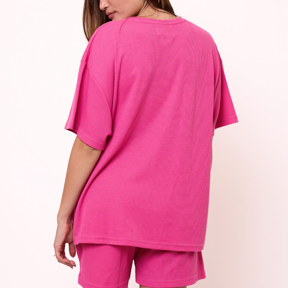 
                      
                        Short Set Waffle- Pink
                      
                    