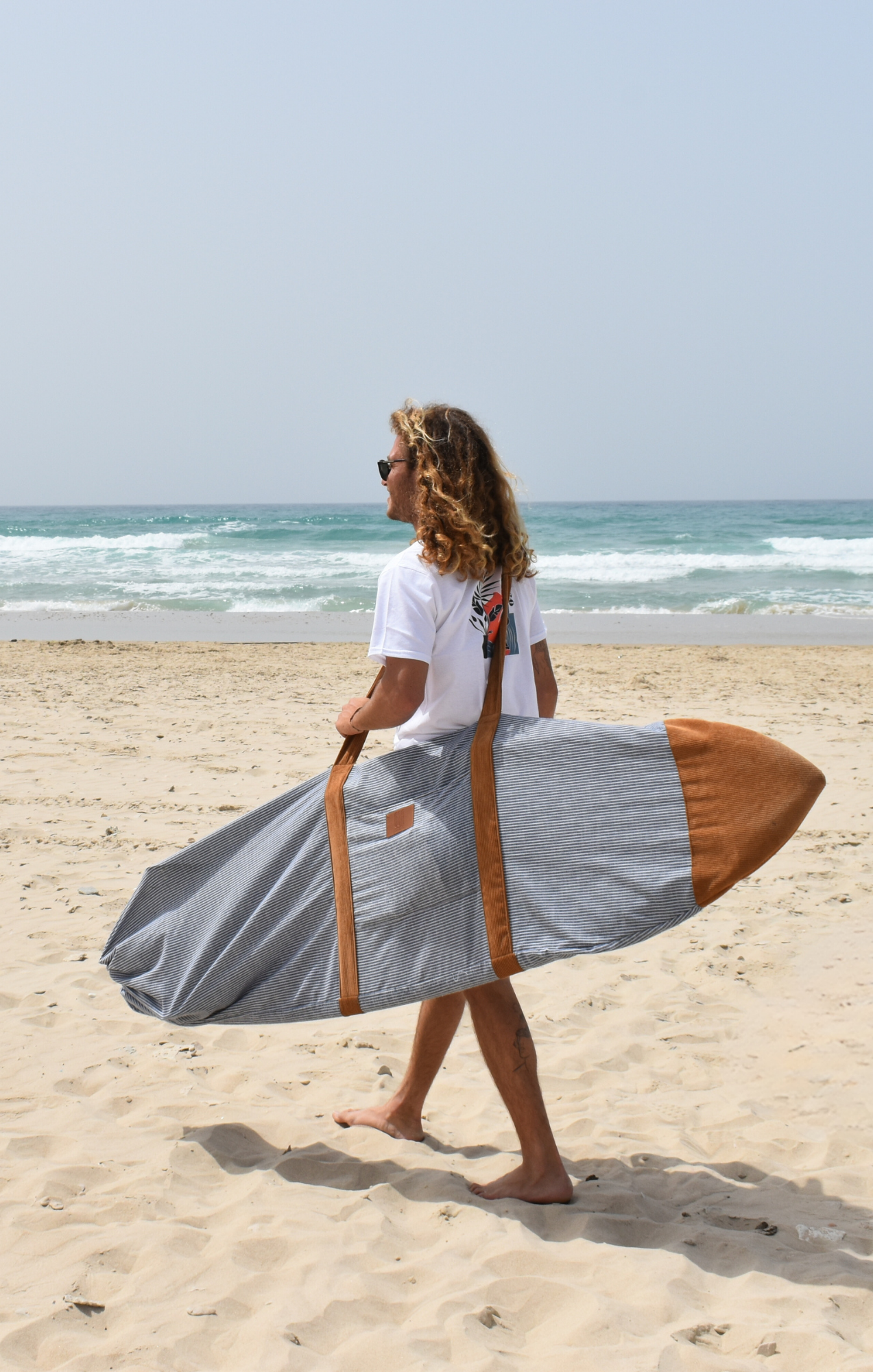 Blue Stripes- Surfboard Bag