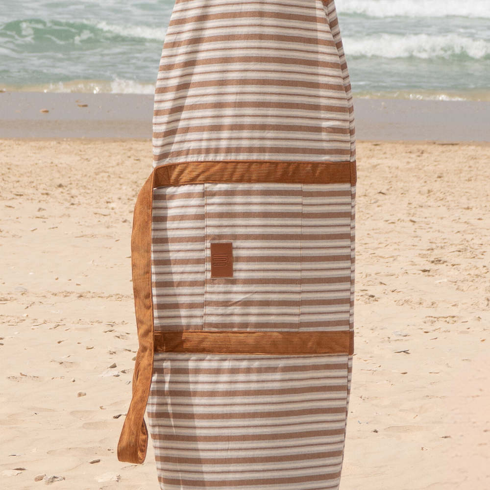 Brown Stripes- Surfboard Bag