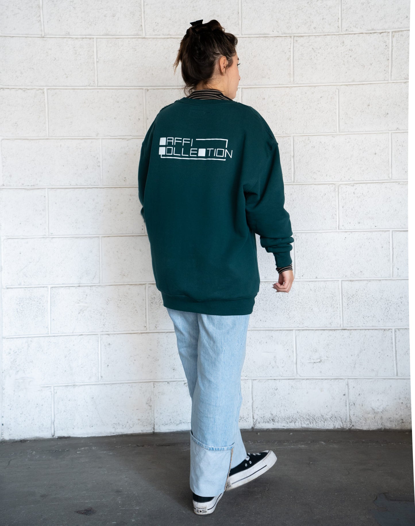 Dark green sweatshirt