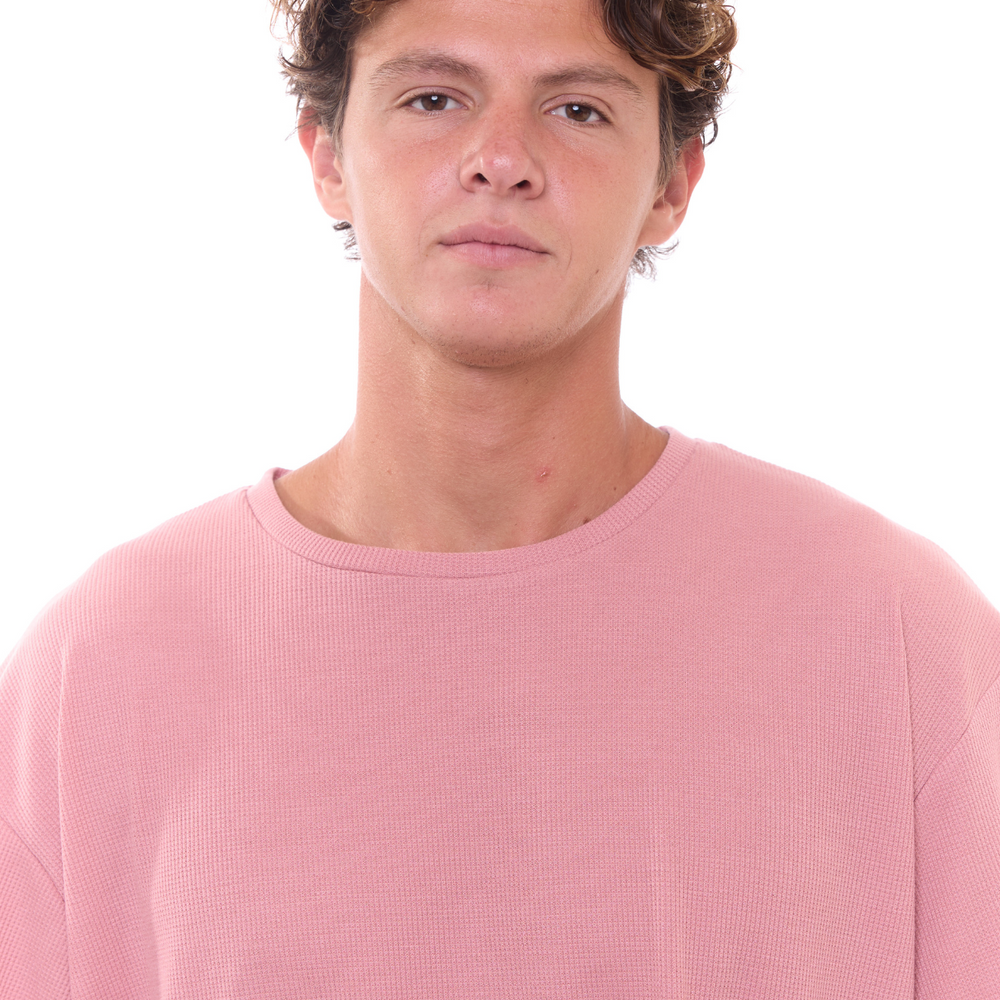 Light Pink - Waffle T-Shirt