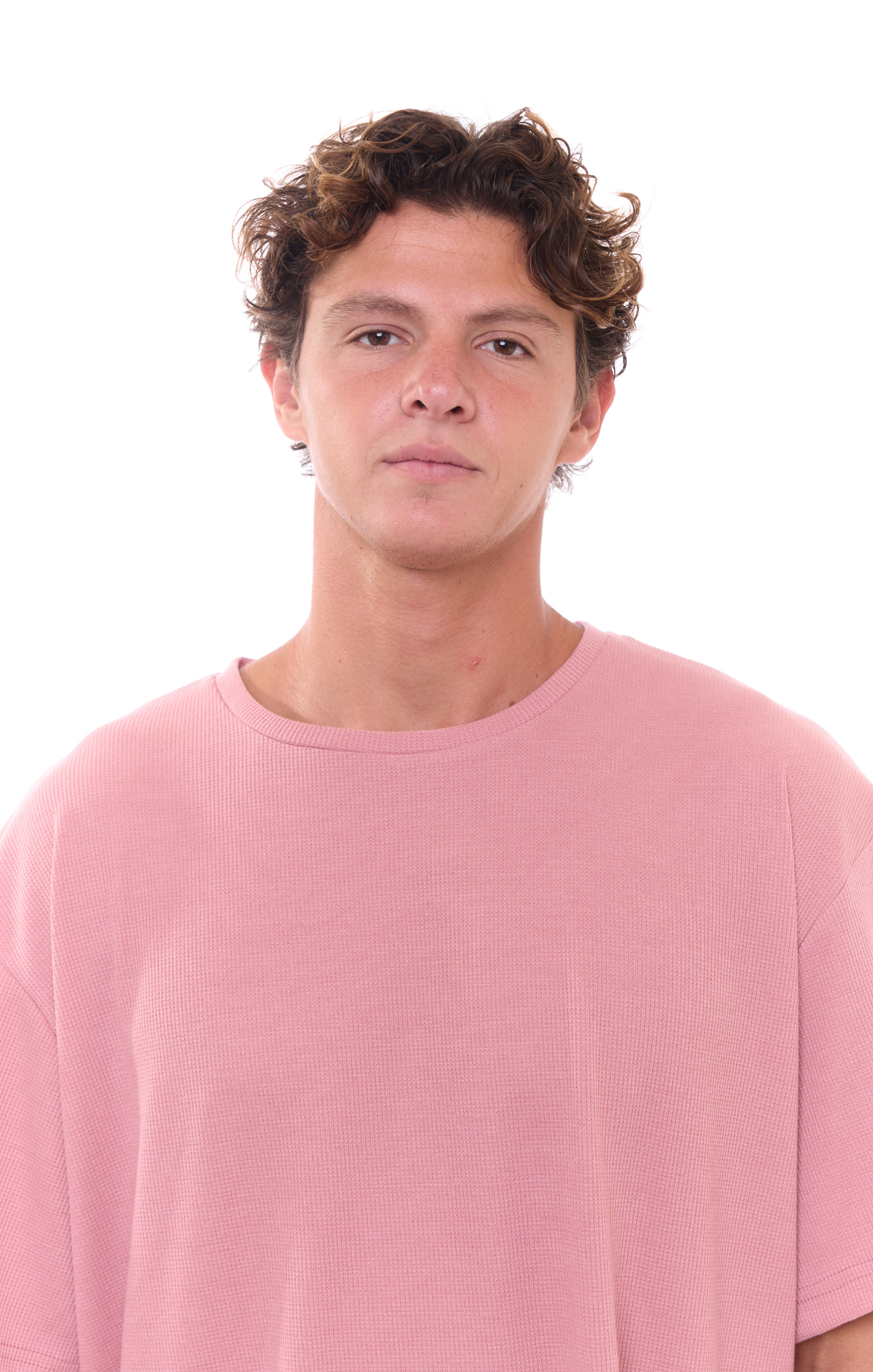 Light Pink - Waffle T-Shirt