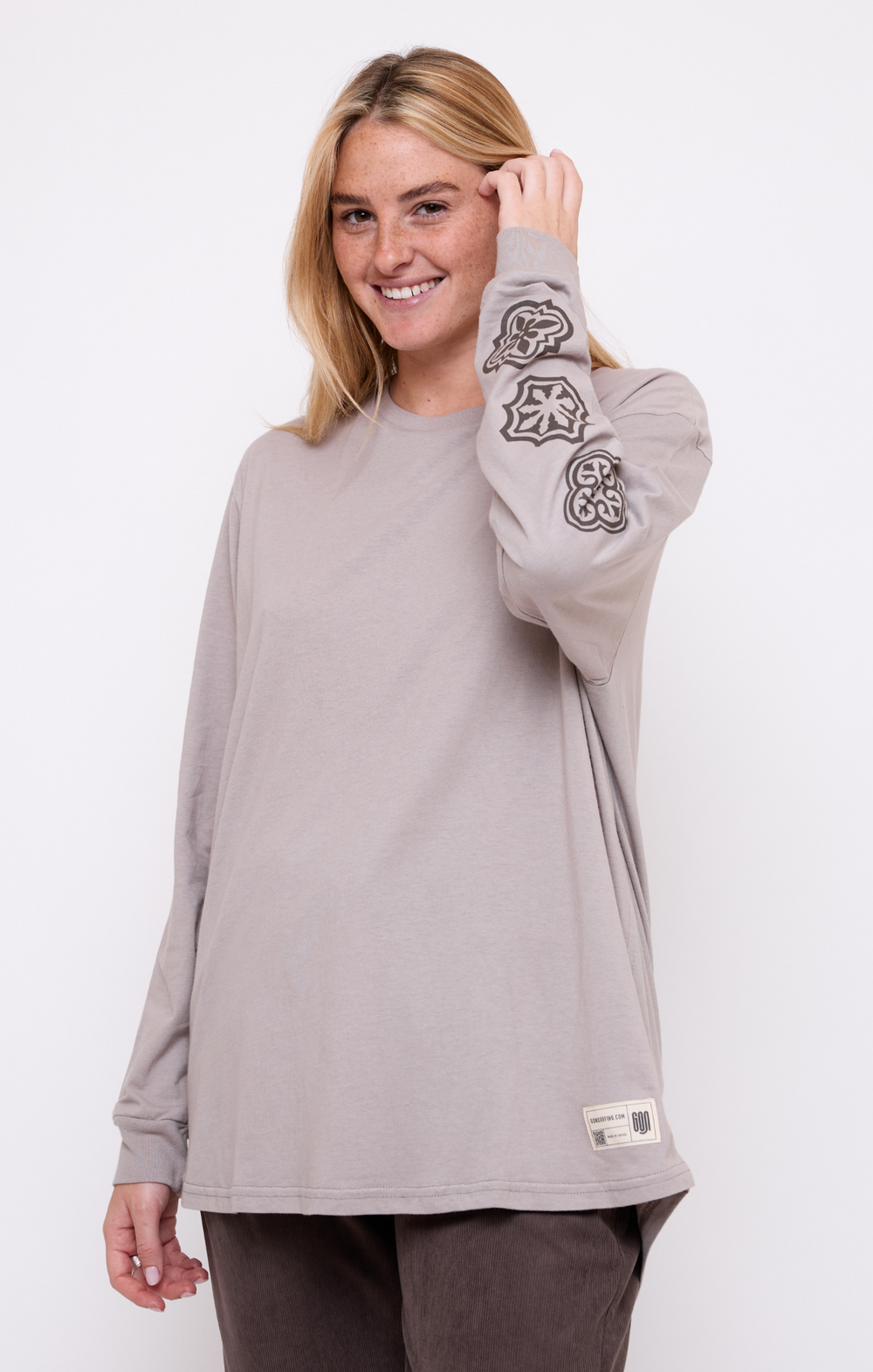 Khaki Wash Morocco - Sleeve Print