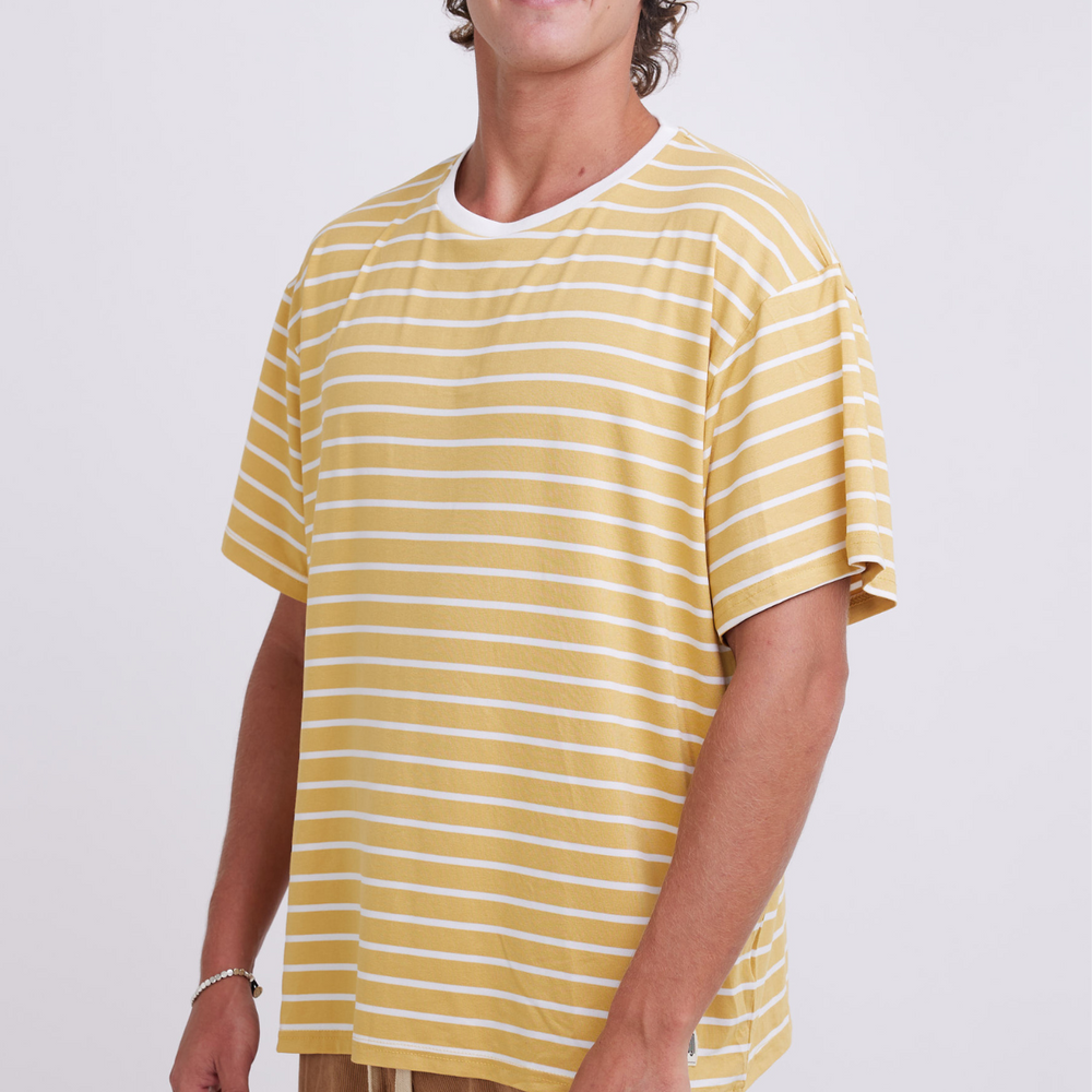 
                      
                        Yellow Stripes T-Shirt
                      
                    