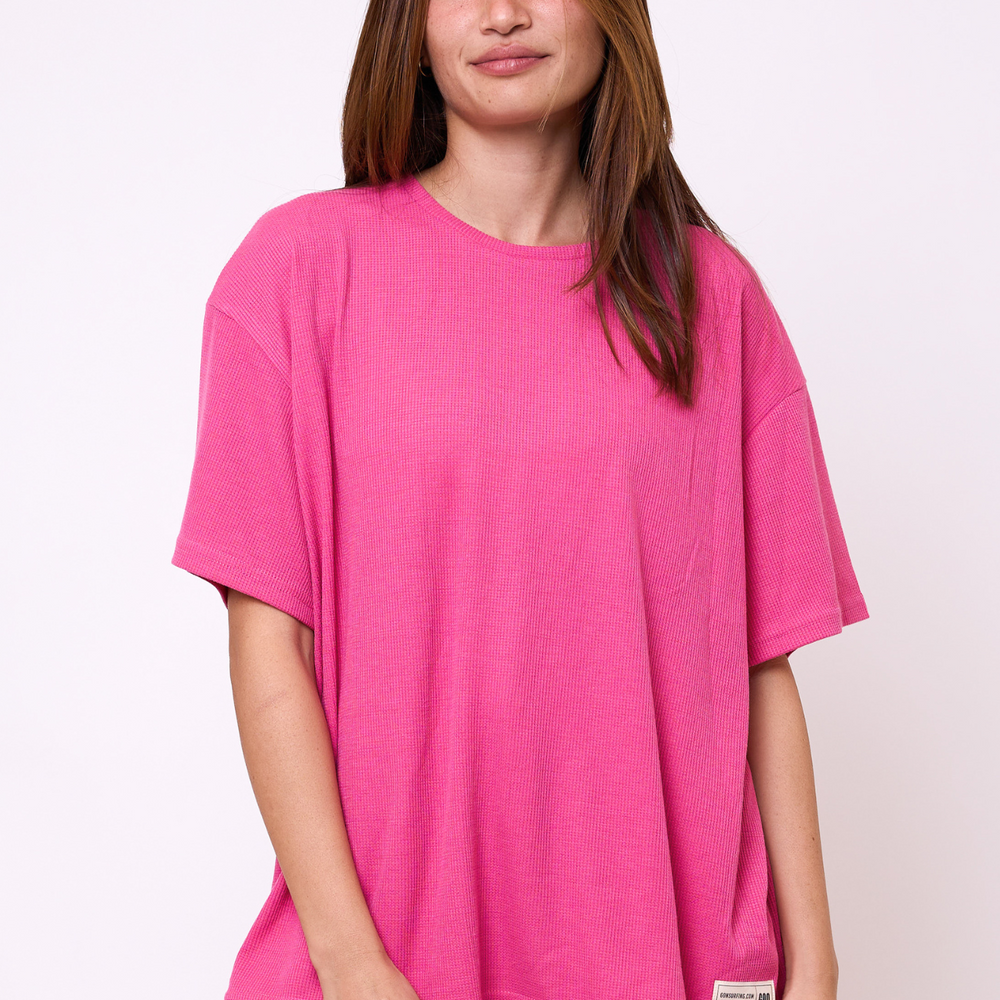 
                      
                        Pink- Waffle T-Shirt
                      
                    