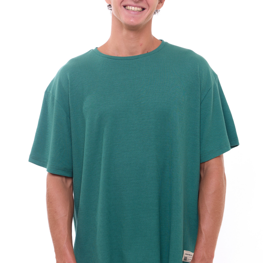 Turquoise - Waffle T-Shirt