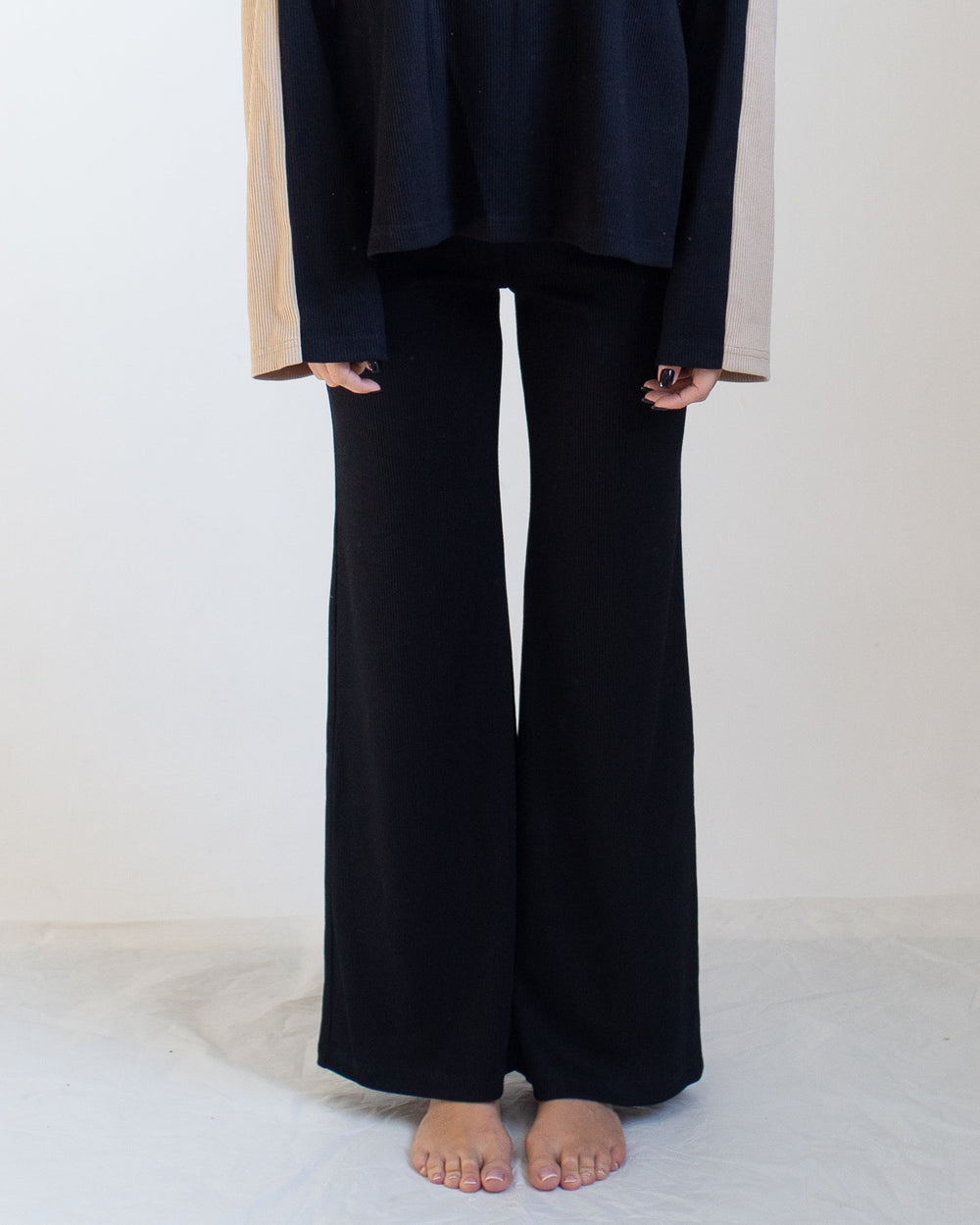 Knit Flared Trousers