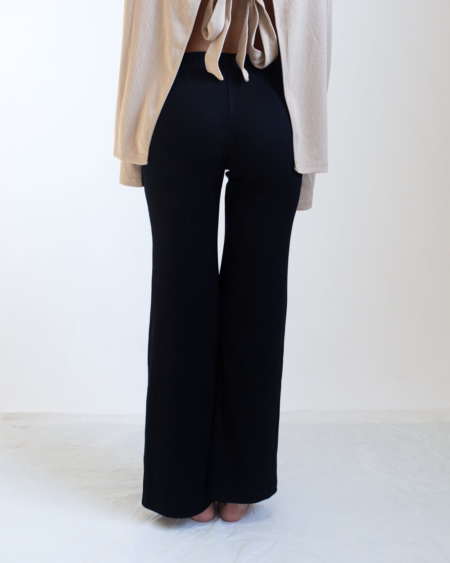 Knit Flared Trousers