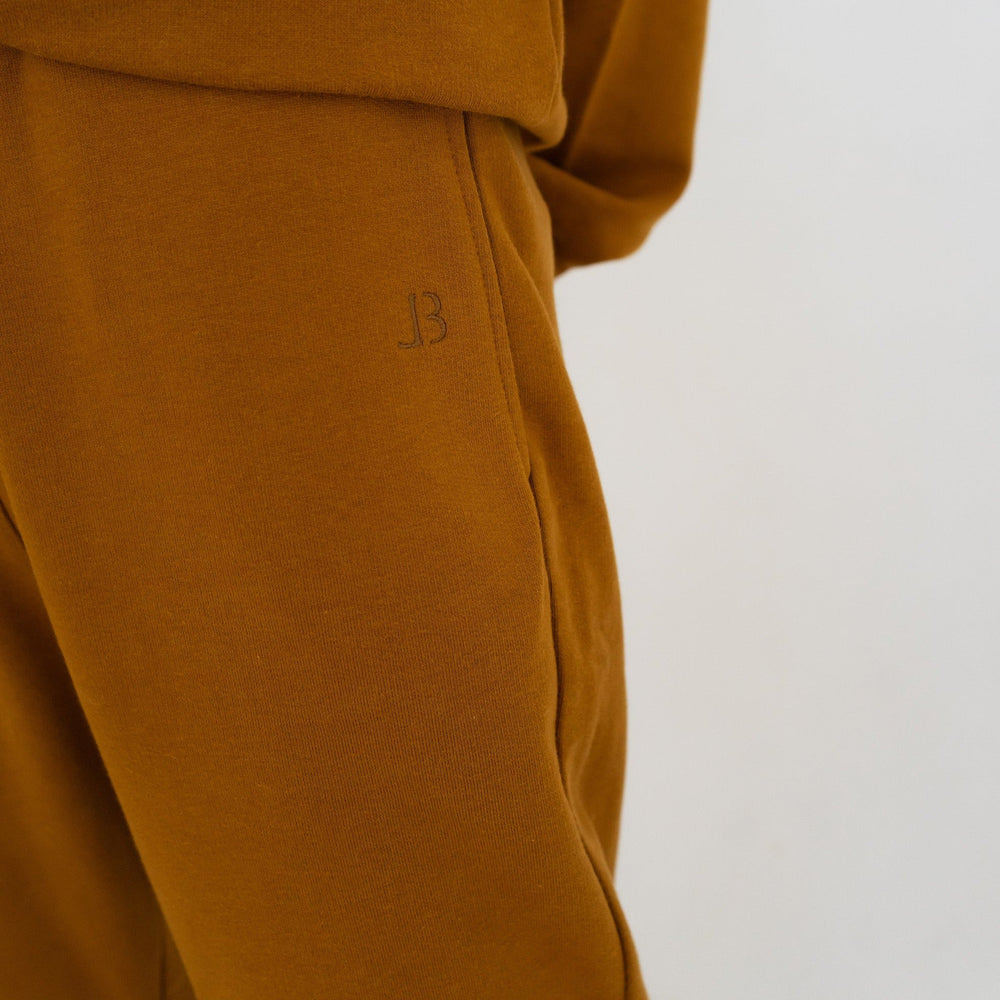 Camel tracksuit, close up pants