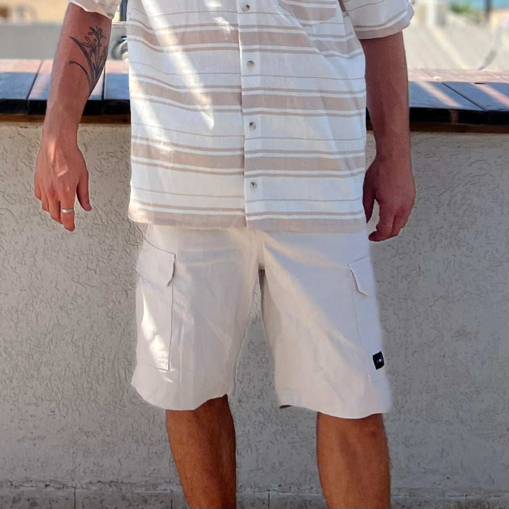 
                      
                        Utopía Cargo Shorts (White)
                      
                    