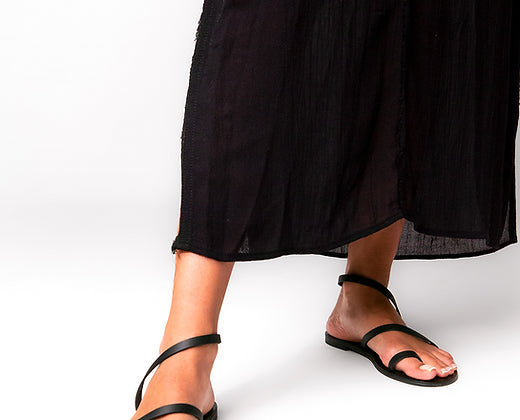 סנדלי טאה שחור Tea sandals Black