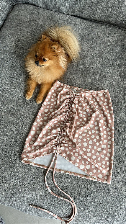 NUDE DOTS SKIRT