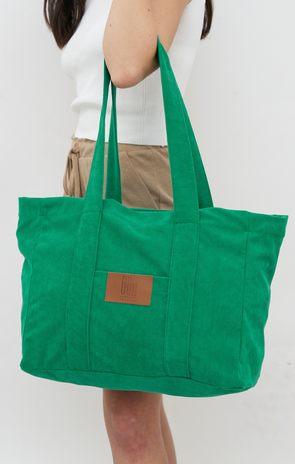 Green - Corduroy Bag