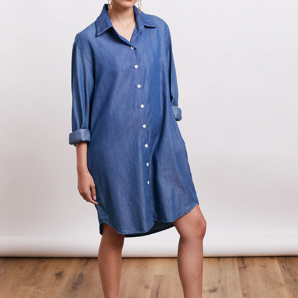 The kimono dress | Denim