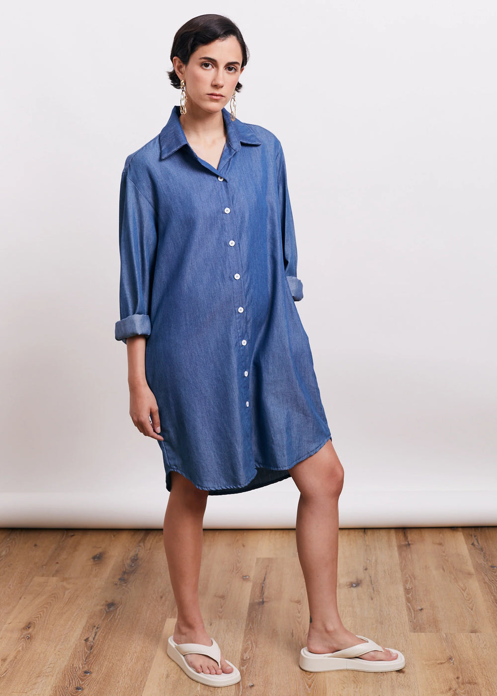 The kimono dress | Denim