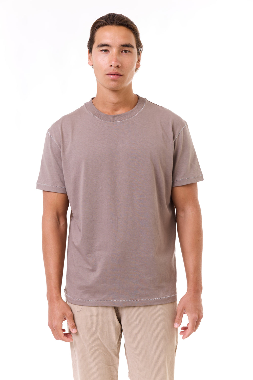 Camel - stitches t-shirt