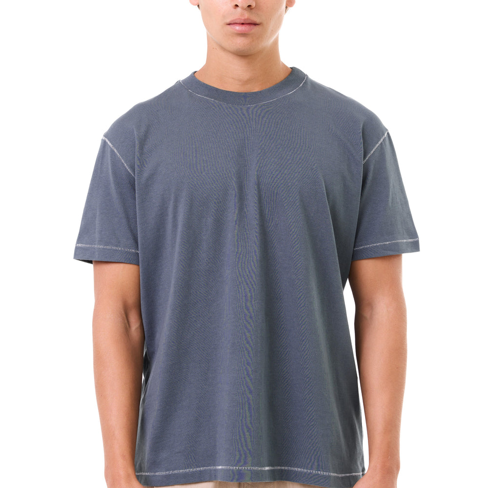 Gray wash - stitches t-shirt