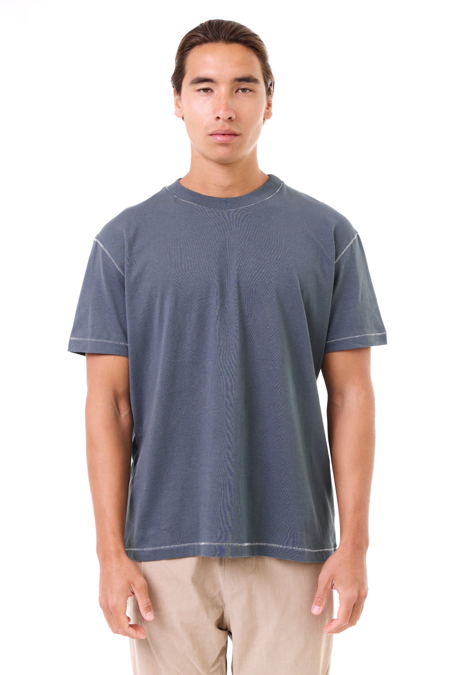 Gray wash - stitches t-shirt