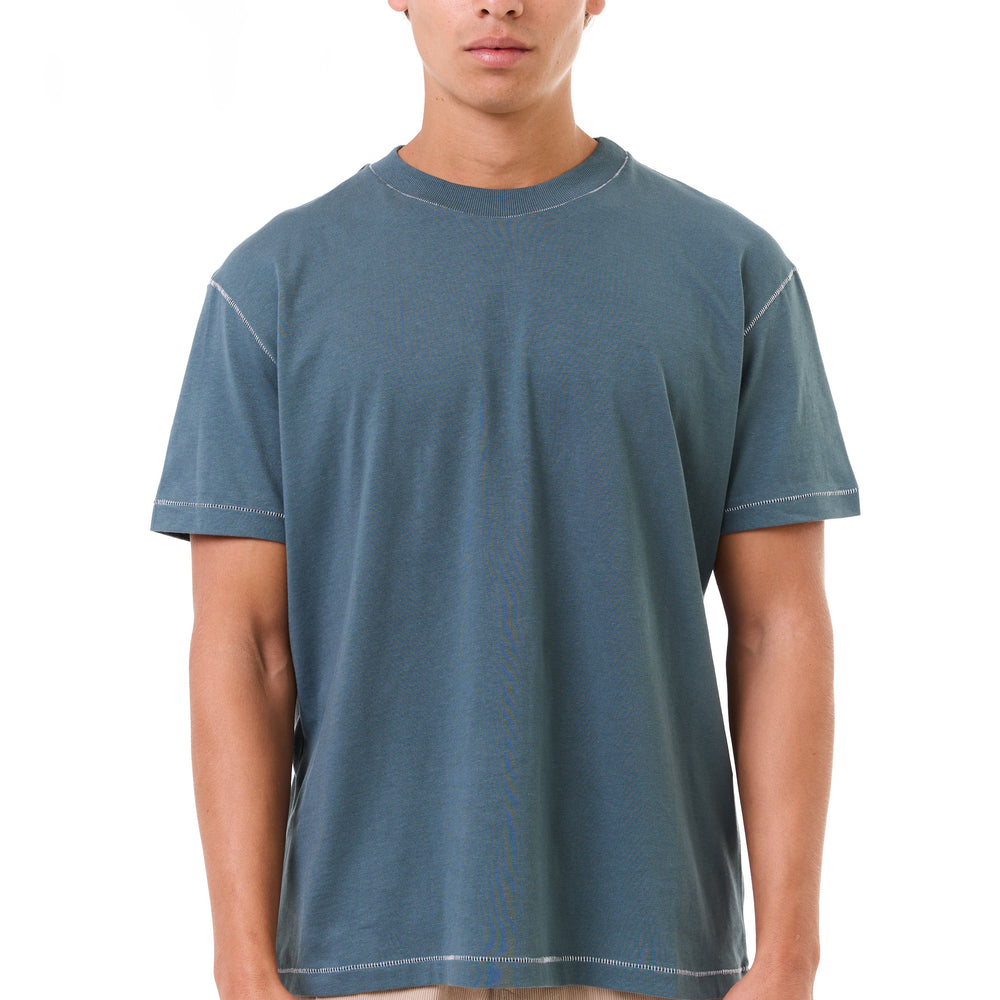 Turquoise - stitches t-shirt