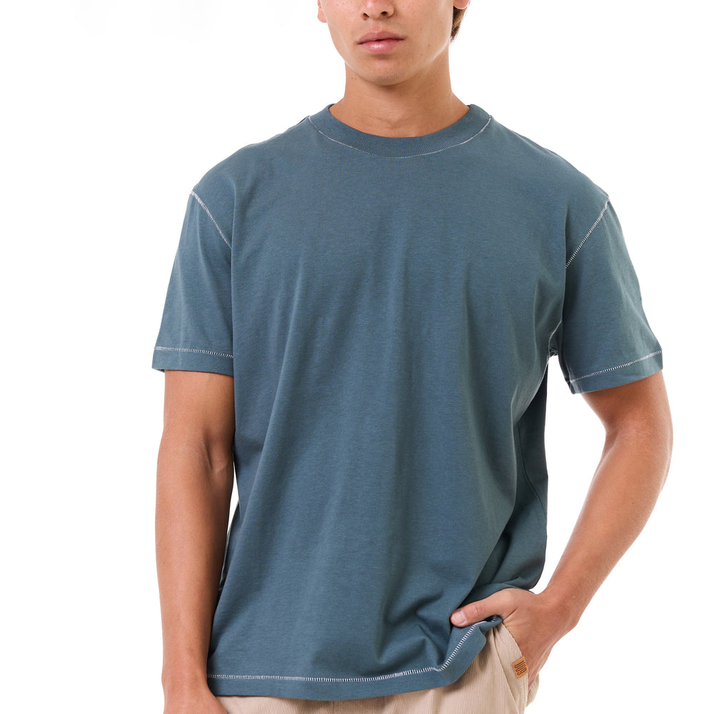 Turquoise - stitches t-shirt