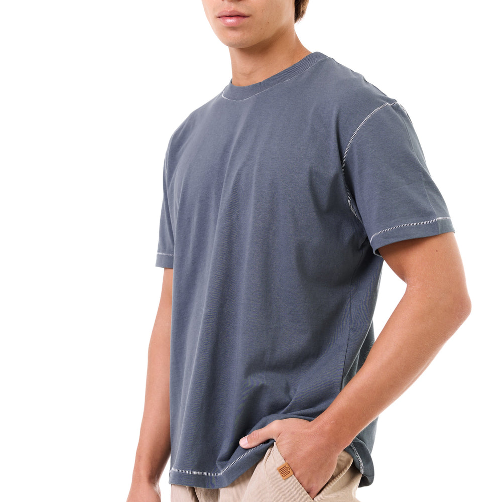 Gray wash - stitches t-shirt