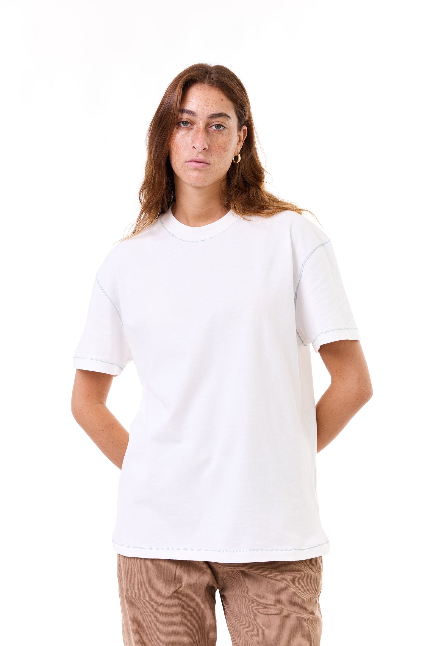 White - stitches t-shirt