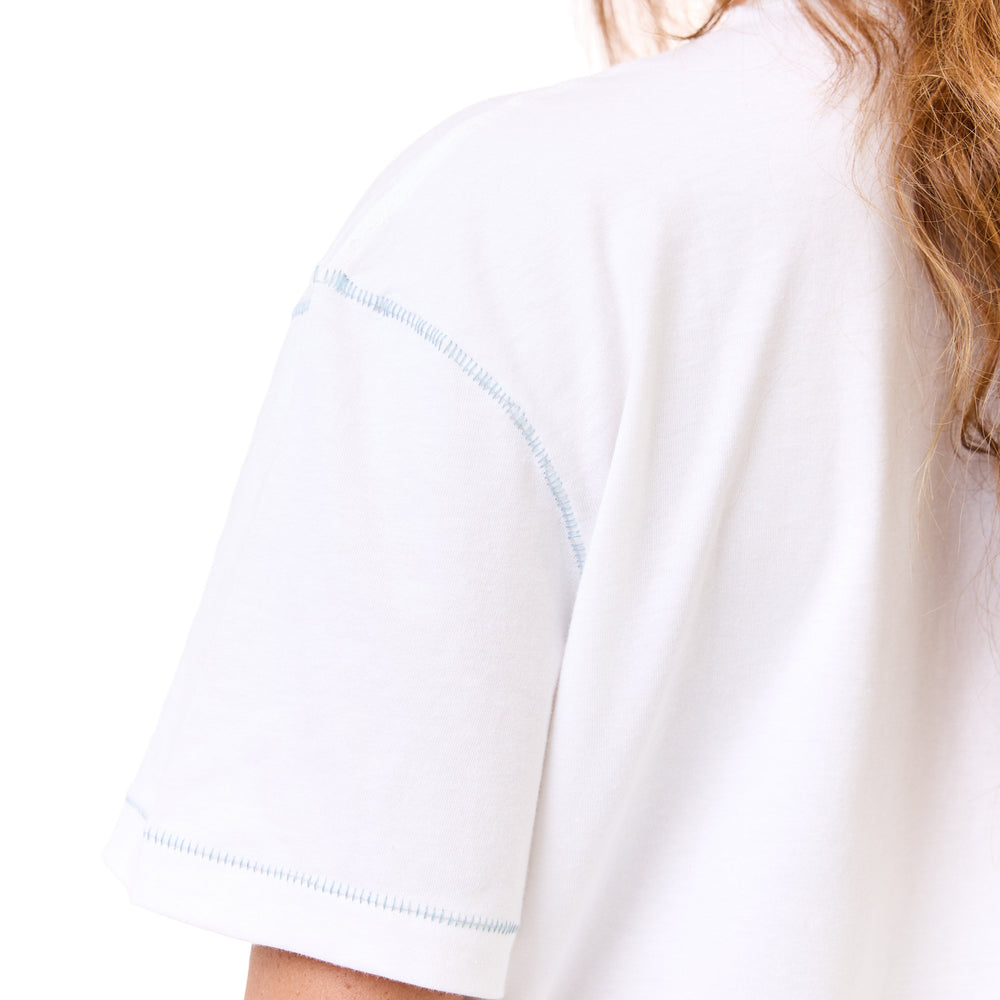 
                      
                        White - stitches t-shirt
                      
                    