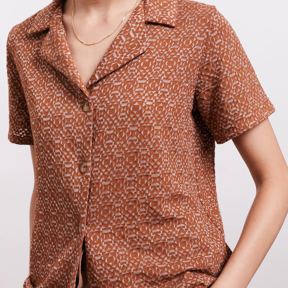 Edie shirt | Terracotta