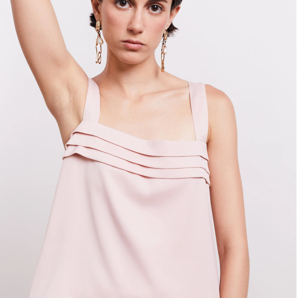 Camille top | Powder pink