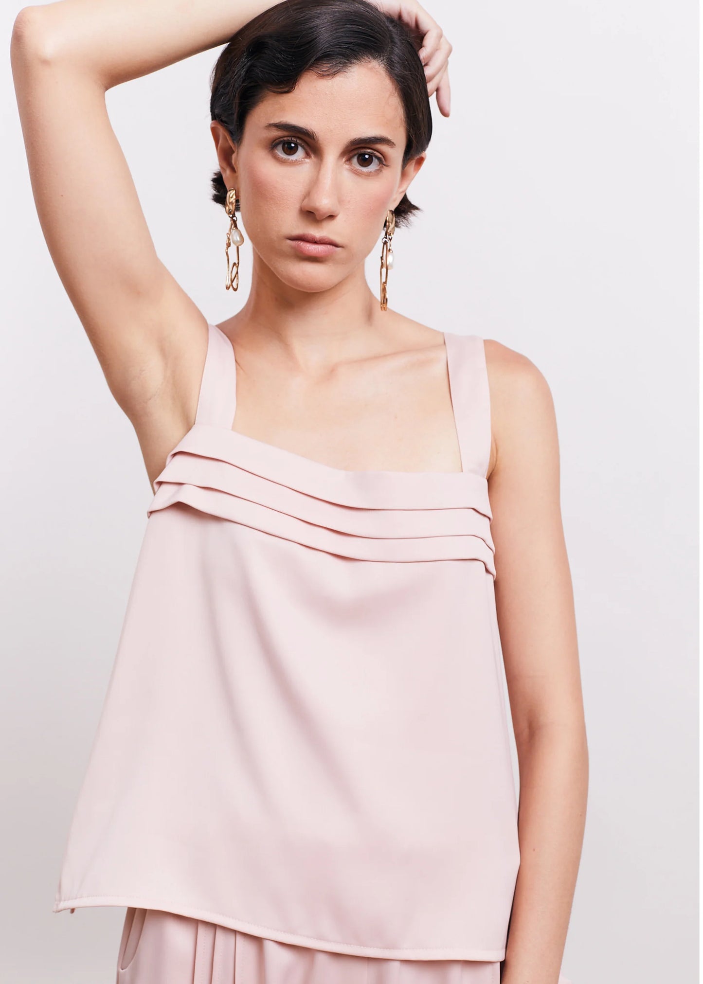 Camille top | Powder pink